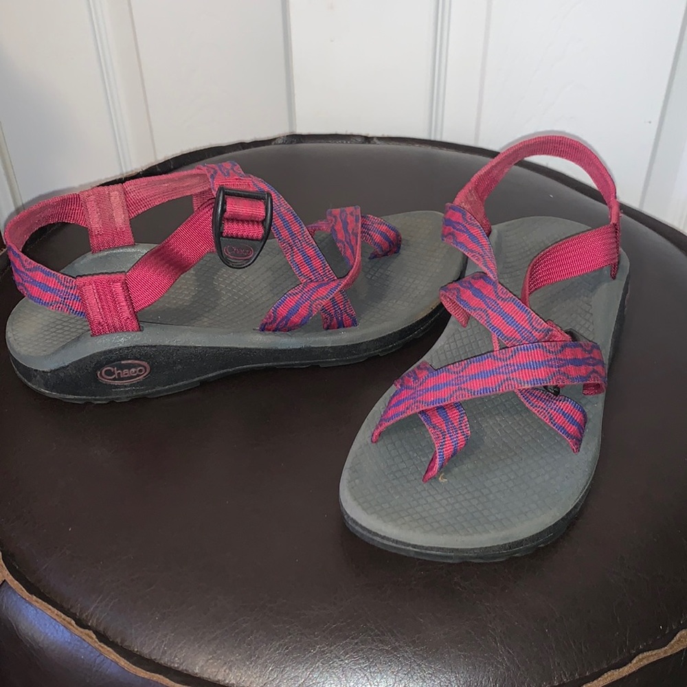 Pink and Blue Chacos